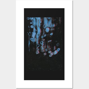 GALAXY - Fluid Glitch Art in Space Posters and Art